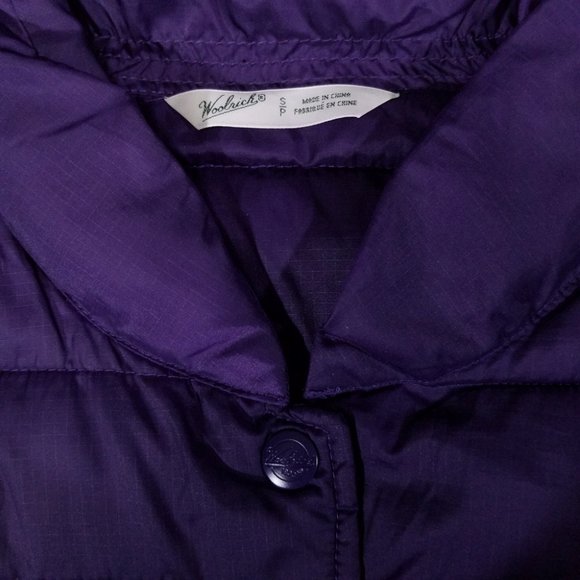 Woolrich Purple Button-up Outdoor Vest w/ Pockets - Picture 3 of 9